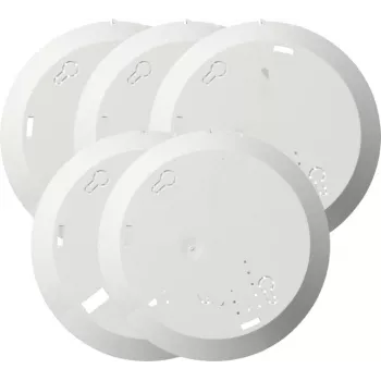 Gira 845000 Montageplatten-Set für Q-Label Rauchmelder, 5 Stück, Weiß
