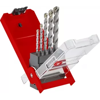 Einhell 38050 Hartmetall-bestücktes Steinbohrer-Set, 5-teilig (4-10 mm)