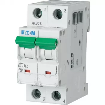 Eaton PXL-C6/2 Leitungsschutzschalter (MCB), 2-polig, 6 A, C-Charakteristik, 6 kA, 230/400 V AC 236278