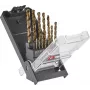 Einhell 249013 HSS-Co Metall-Spiralbohrer-Set, 13-teilig, 1,5-6,5 mm, Kobaltlegierung, DIN 338, Spitzenanschliff