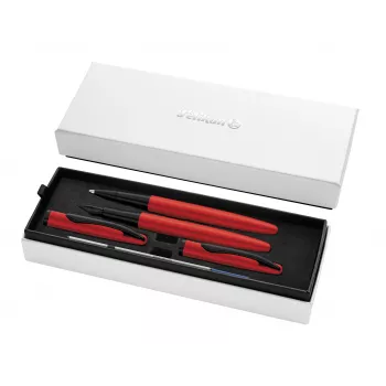 Pelikan Jazz Noble Elegance Rotes Schreibset – Füllfederhalter & Kugelschreiber 400197481