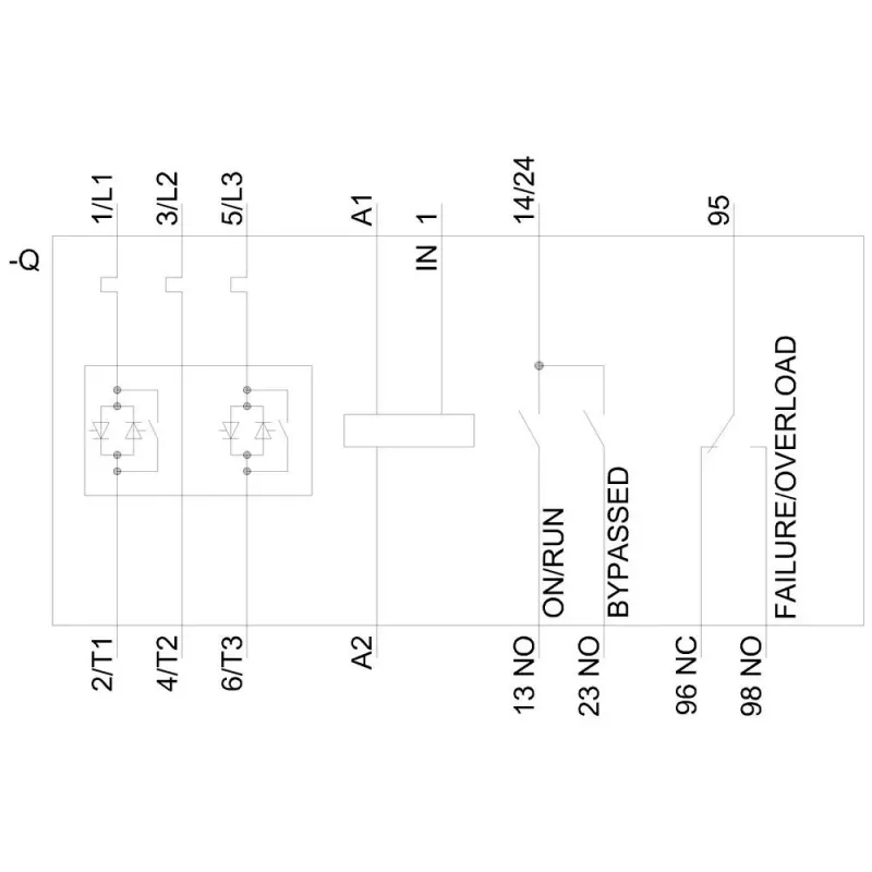 SIEMENS Sirius Sanftanlasser 30 kW 400 V 24 V AC/DC 3RW4037-1 (3RW40371BB04)