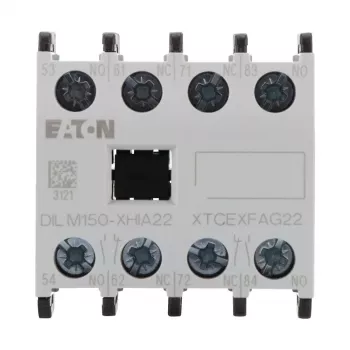 Eaton DILM150-XHIA22 Hilfskontaktblock, 2NO+2NC, Frontmontage, Schraubklemmen 283464