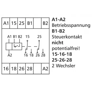 METZ CONNECT 11027613 Multifunktions-Zeitrelais, 24V AC/DC, 2W, 1 CO, 0,05s-100h, DIN-Schiene