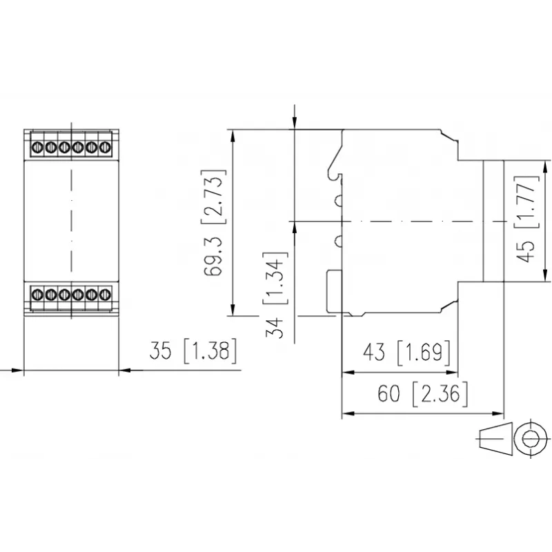 METZ CONNECT 11027613 Multifunktions-Zeitrelais, 24V AC/DC, 2W, 1 CO, 0,05s-100h, DIN-Schiene