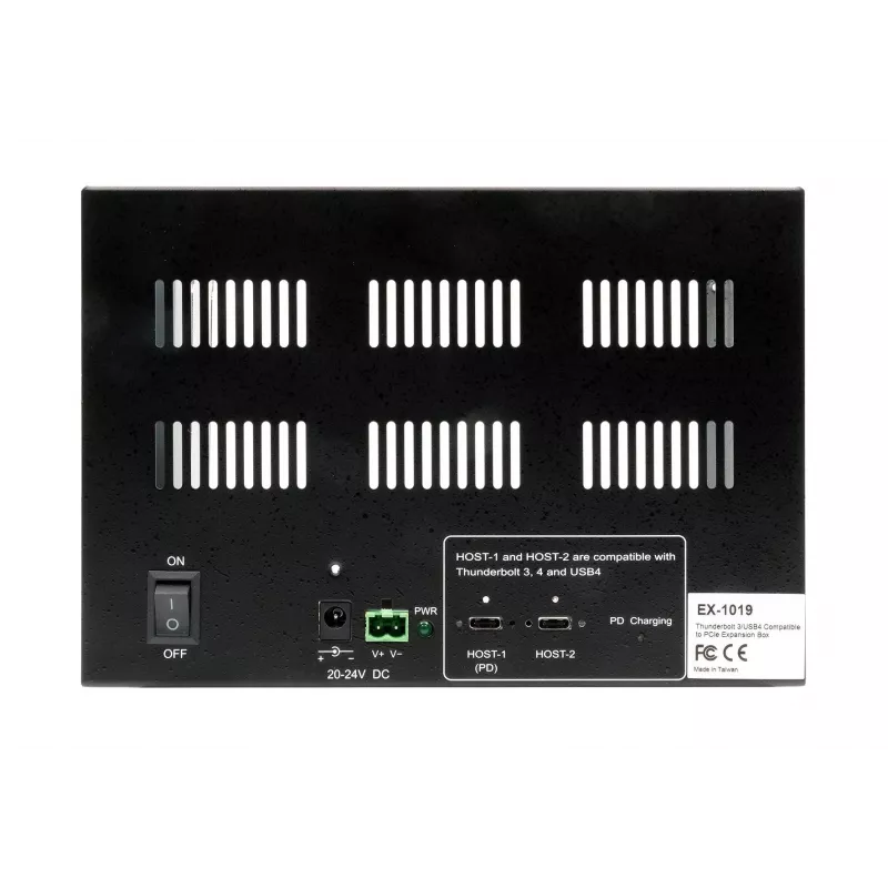 EXSYS Thunderbolt 3 / USB 4 auf 3x PCIe Erweiterungsbox für kurze Karten (EX-1019)
