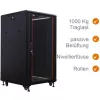 IT-BUDGET 19 inch Netzwerkschrank SRK - 27U - 600x800 mm - Glas-/Stahltür - Montiert - Schwarz 99ITB19SRK2768GSNM