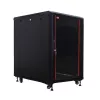 IT-BUDGET 19 inch Netzwerkschrank SRK 27U 600x800mm Schwarz Flatpack 90ITB19SRK2768GSN