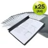 Rapesco ECO A4 Heftmappe Schwarz (25er-Pack) - 1815