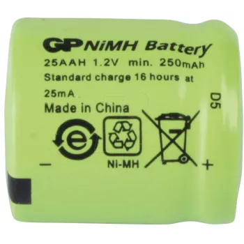 GP Batteries NH GP 25AAH NiMH Akku 1/3AA 250 mAh 1er-Pack (30125AAH-C1)