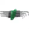 Wiha 366BETSZ13TS Torx Kugelkopf Winkelschlüsselsatz, 13-teilig, Titan Grau, ErgoStar Halter 40979