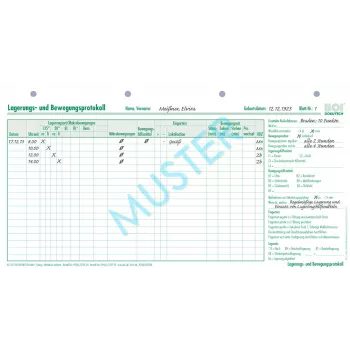 BOI Lager- und Bewegungsprotokoll-Formulare, 50 Blatt, A4, Weiß (9206-00235N)