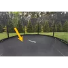 14ft LEAN SPORT PRO Trampolinmatte – 96 V-Ringe, UV-beständiges PP-Gewebe, Schwarz