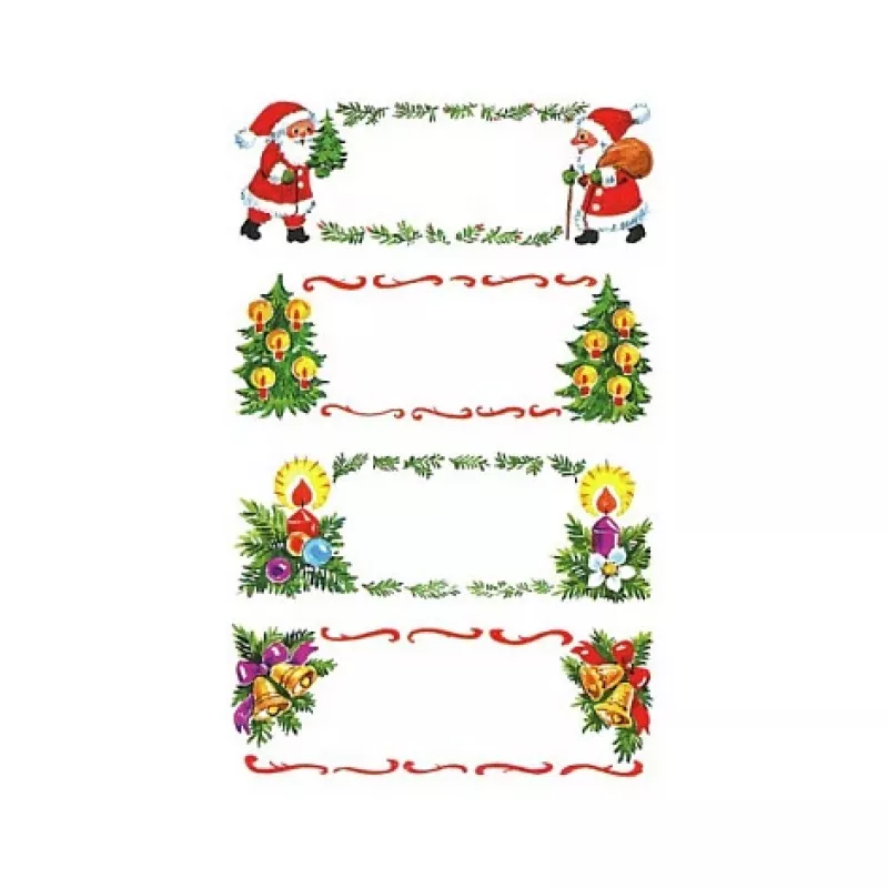 AVERY Zweckform Weihnachtsaufkleber, Widmung, mehrfarbig, Papier (52362)