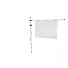MAUL Planhalterungsschiene 132 cm Wandmontage Silber