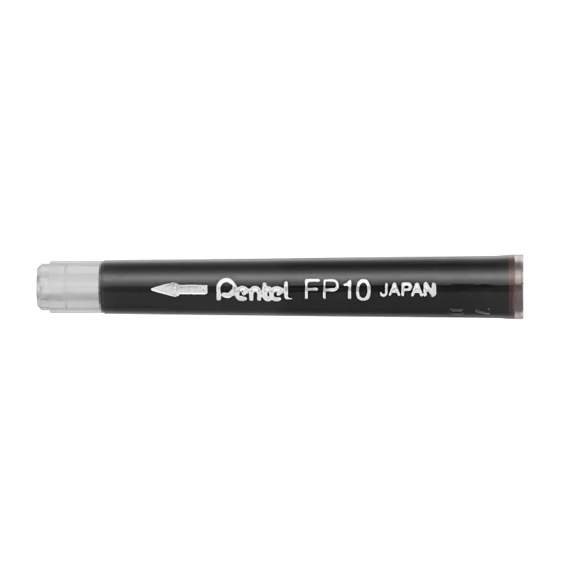 Pentel FP10-AO Tintenpatronen für Pinselstifte, Schwarz, 4er-Pack