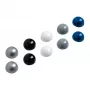 MAUL Magnete Ø 3,0 x 1,9 mm, 10-teiliges Set, Silber, Schwarz, Weiß, Grau, Blau