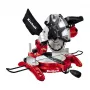 Einhell TC-MS 2513 L Kapp- und Zugsäge, 1600 W, 250 mm Sägeblatt, Laserführung, Rot