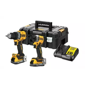 DEWALT 18V XR DCD800 DCF850 Doppel-Set mit 2x 1,7Ah Powerstack Akkus