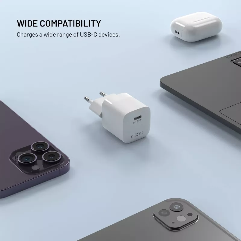 Fixed Mini USB-C GaN Ladegerät 30W - Schwarz