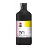 Marabu Textil Textilfarbe, Schwarz, 500 ml, wasserbasiert, für helle Textilien, waschbeständig bis 40°C 17160075073