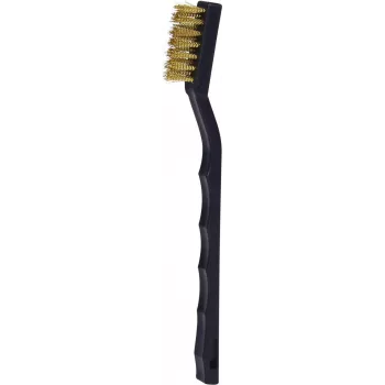 KS TOOLS Messingdraht-Zündkerzenreinigungsbürste, 2-reihig, 170mm (201.2316)