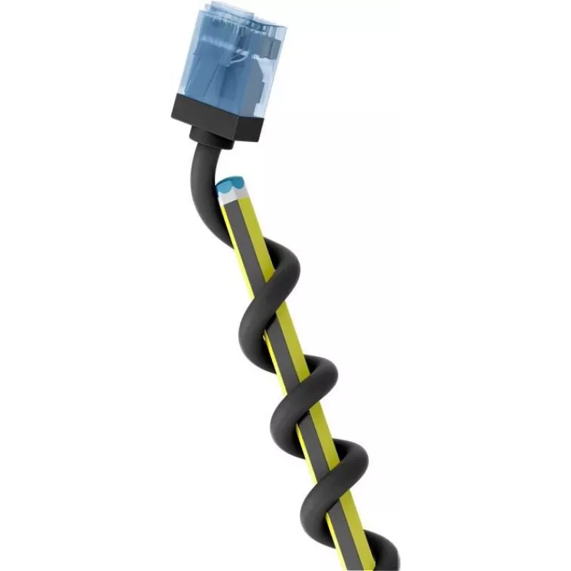 Goobay Ultraflexibles CAT 6A Slim U/UTP Patchkabel, Schwarz, 0,25 m, Extra-Kurze Snagless-Anschlüsse 74233