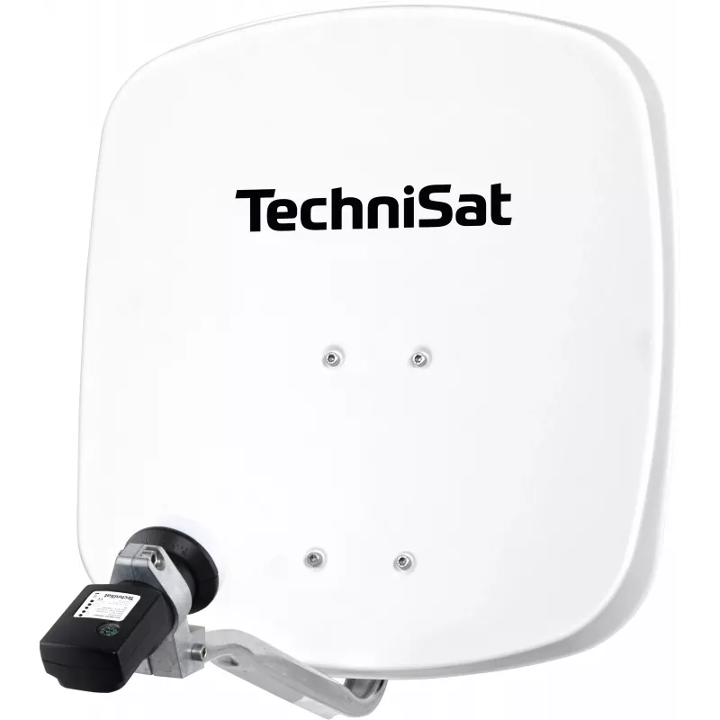 TechniSat SAT-Spiegel mit LNB, 45 cm Schüssel, Aluminium, Single LNB (1745/8195)