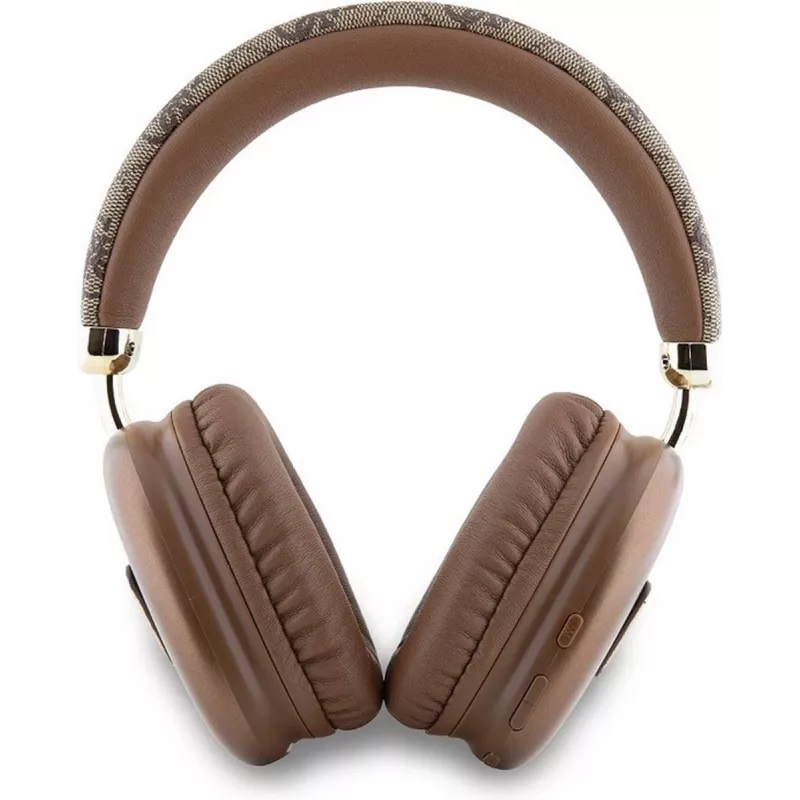 GUESS Bluetooth 5.3 Over-Ear-Kopfhörer mit 4G Triangle Logo, Braun