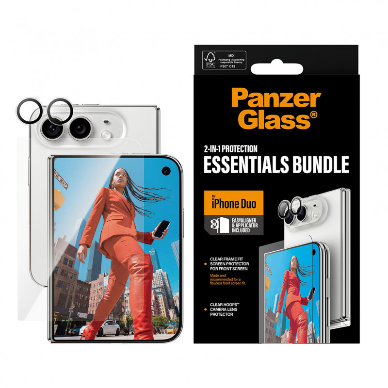 PanzerGlass 2-in-1 Essentials Bundle für iPhone 15 Pro Max