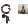 Bradas SPRING FLEX Spiralschlauch-Set 15 m ausziehbar, selbstaufrollend, mit Sprühdüse und Schnellanschlüssen WSF15