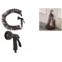 Bradas SPRING FLEX Spiralschlauch-Set 15 m ausziehbar, selbstaufrollend, mit Sprühdüse und Schnellanschlüssen WSF15