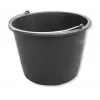 Bradas KTW16 16L PVC-Baueimer, schwarz, rund, mit Metallbügelgriff und Innenskala