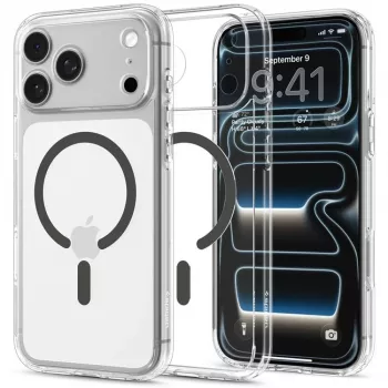 SPIGEN Ultra Hybrid MagSafe iPhone 17 Pro / 18 Pro Transparent/Graphit