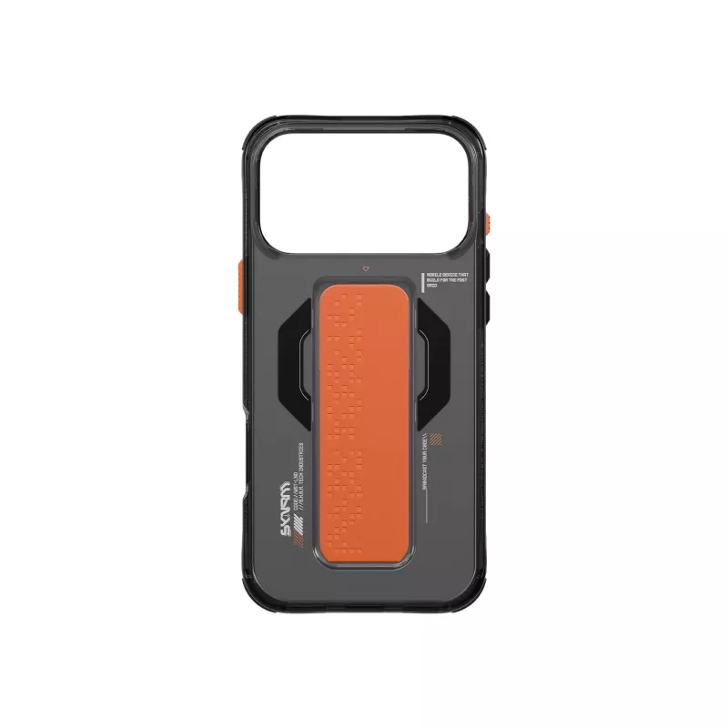 Skinarma Haxa Hülle für iPhone 17 Pro Max Magnetische Ladefunktion + Grip-Stand Graphit