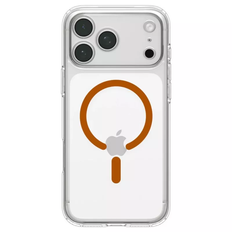 Spigen Ultra Hybrid MagSafe Hülle für iPhone 17 Pro / 18 Pro - Transparent/Orange