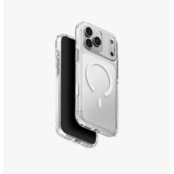 UNIQ LifePro Xtreme MagClick Ladehülle für iPhone 18 Pro Max / 17 Pro Max – Transparent Glitzer