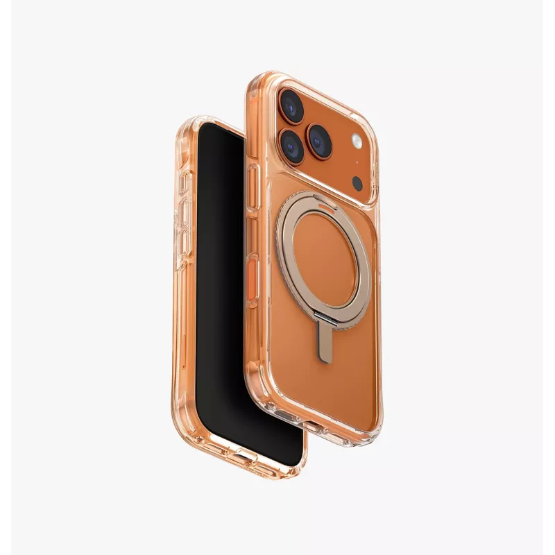UNIQ Swivix Hülle für iPhone 17 Pro mit 360° drehbarem Kickstand, Transparent