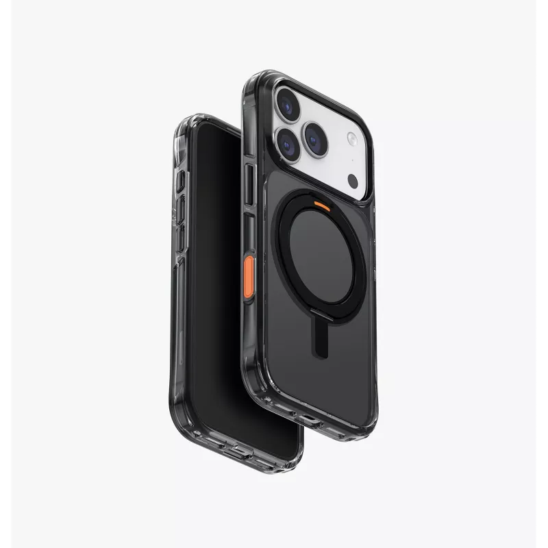 UNIQ Swivix Hülle für iPhone 17 Pro mit 360° drehbarem Kickstand, Transparent