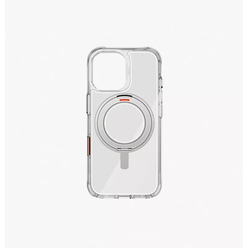 UNIQ Swivix Hülle für iPhone 17 mit 360° drehbarem Kickstand, Transparent