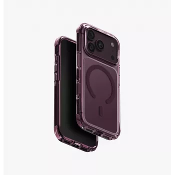 UNIQ Combat Magclick Ladehülle für iPhone 18 Pro / 17 Pro – Burgunderrot