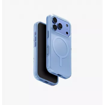 UNIQ Clario Magclick Ladehülle für iPhone 18 Pro / 17 Pro, Blau
