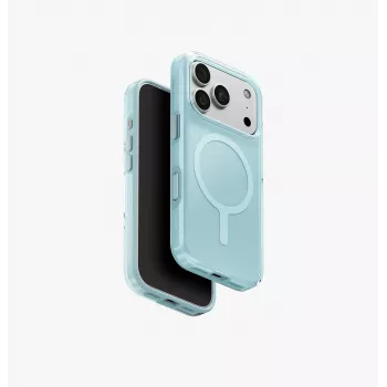UNIQ Clario Magclick Ladehülle für iPhone 18 Pro / 17 Pro, Blau