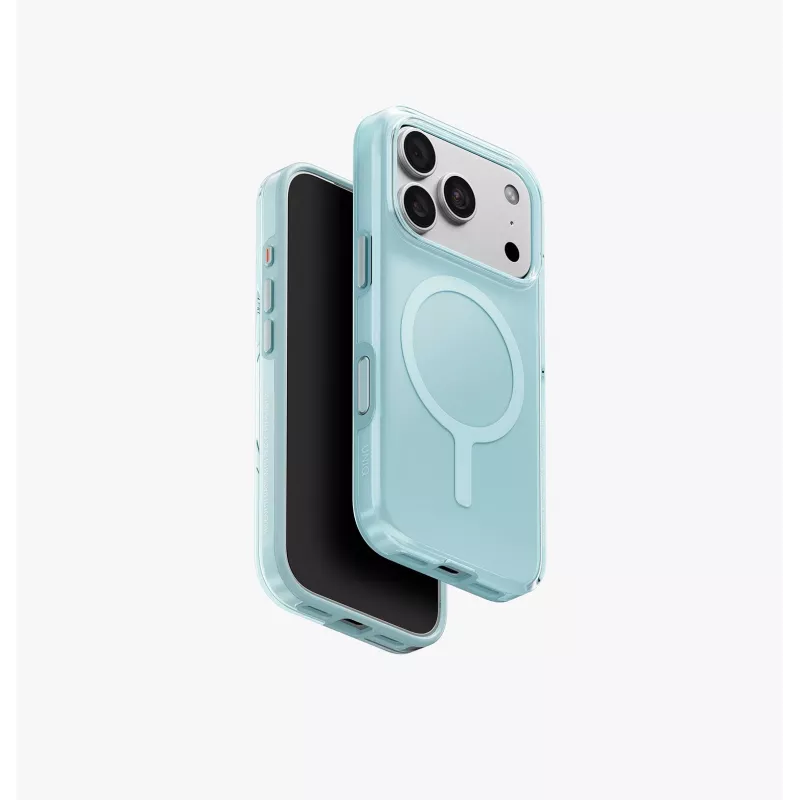 UNIQ Clario Magclick Ladehülle für iPhone 18 Pro / 17 Pro, Blau
