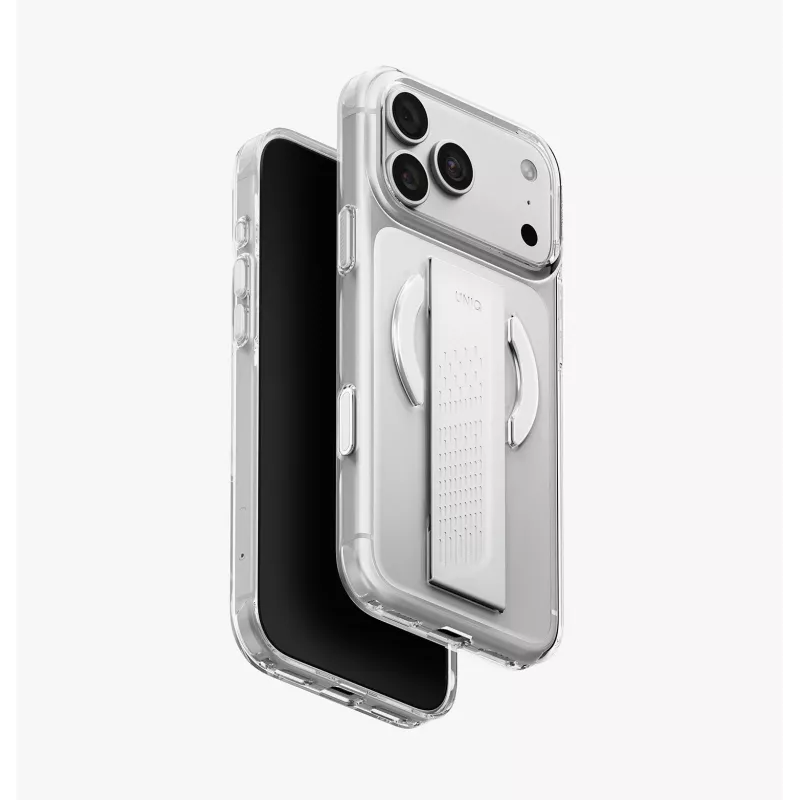UNIQ Heldro Air iPhone 18 Pro Max / 17 Pro Max Magclick Ladehülle Rauchglas
