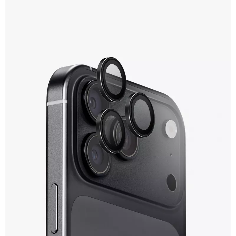 UNIQ Optix Aluguard (DX2) Kamera-Objektivschutz für iPhone 18 Pro / iPhone 18 Pro Max – Iridescent mit Applikator