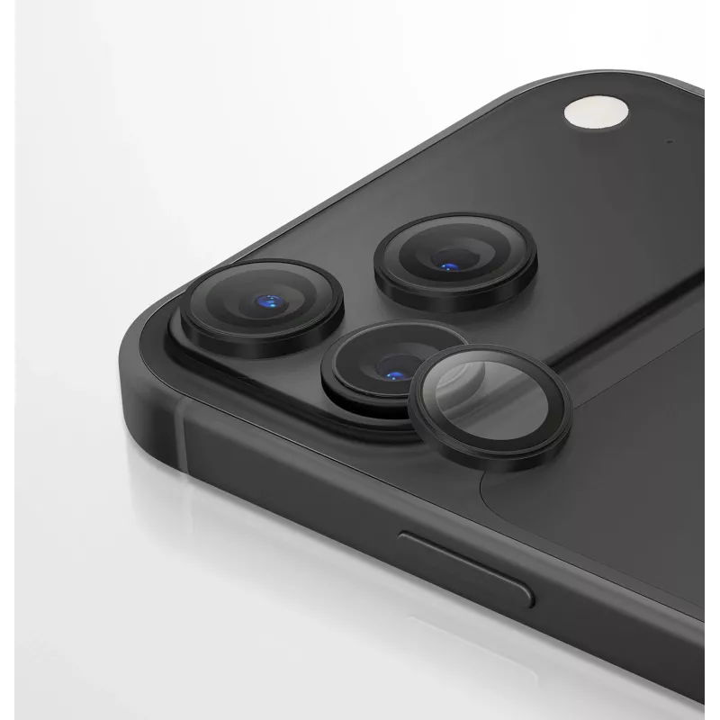 UNIQ Optix Aluguard (DX2) Kamera-Objektivschutz für iPhone 18 Pro / iPhone 18 Pro Max – Iridescent mit Applikator