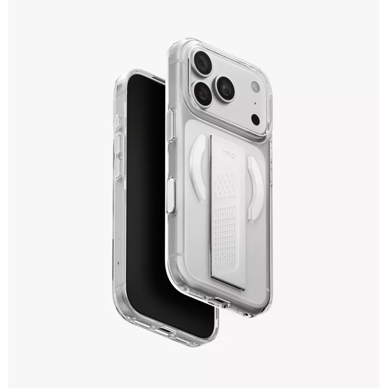 UNIQ Heldro Air MagClick Ladehülle für iPhone 18 Pro / 17 Pro – Burgunderrot