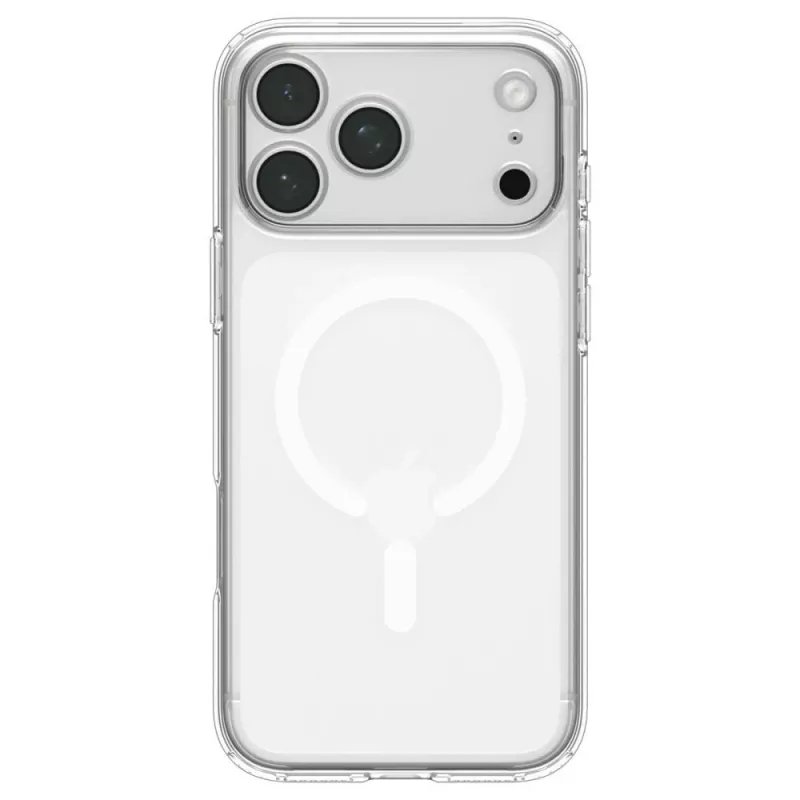 Spigen Ultra Hybrid MagSafe Hülle für iPhone 18 Pro / 17 Pro - Kristallklar Weiß
