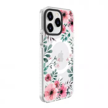 Evelatus Apple iPhone 15 Pro Transparente Hülle mit MagSafe - Individueller Druck Transparent PC+TPU